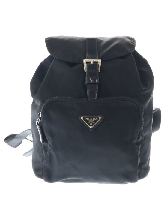 Prada Mini Backpack Black Tessuto Nylon Silver main image 4